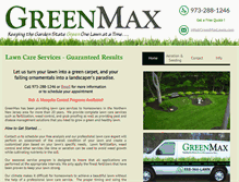 Tablet Screenshot of greenmaxlawns.com